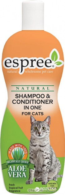 Шампунь и кондиционер Espree Shampoo and Conditioner In One for Cats для котов 355 мл (е01082)