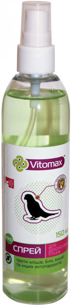 Эко-спрей Vitomax против блох и клещей для декоративных птиц 150 мл (300322) (4820150200183)