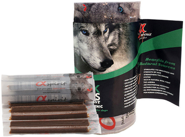 Напіввологі ласощі для собак ALPHA SPIRIT стік з качкою (x16 шт.) 160g