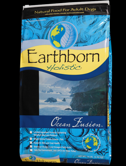 Сухой корм для взрослых собак всех пород с белой рыбой и картофелем Earthborn Holistic Ocean Fusion