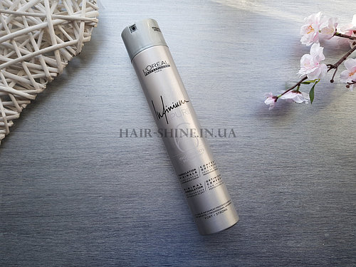 Лак для волос сильной фиксации без запаха-L'Oreal Professionnel Infinium Pure Strong Spray 500 мл