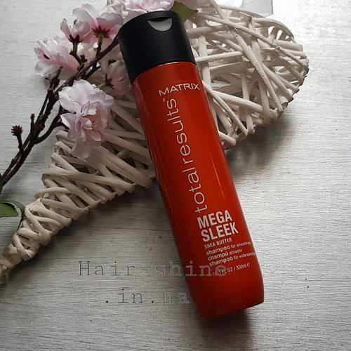 Matrix Total Results Mega Sleek Shampoo - Шампунь с маслом ши для гладкости волос