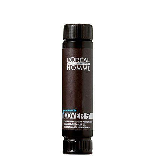Безаммиачный окрашивающий гель для волос 3x50ml - L'Oreal Professionnel Cover 5 4 (Шатен)