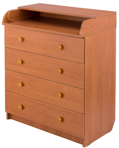 Пеленальный комод Babyroom Комод 4 тел.Big 102x80x50 ольха