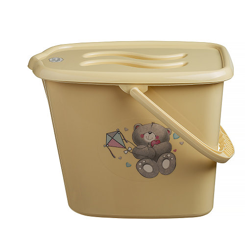 Ведерко для подгузников и воды Maltex Bear 2145 beige