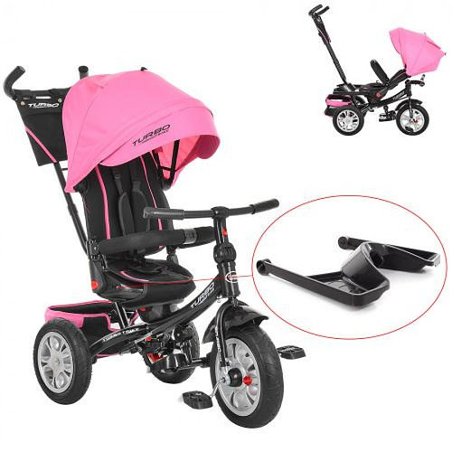 Велосипед трехколесный TURBOTRIKE M 3646 А нежно-розовый