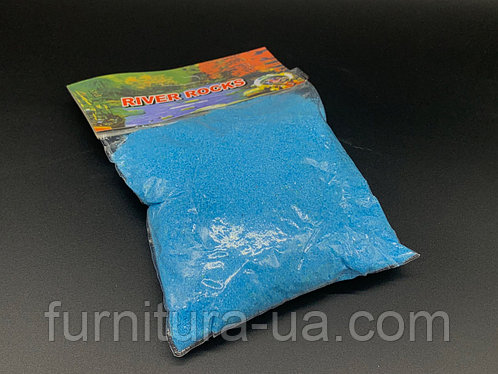 Песок декоративный. Цвет голубой. 0.5кг