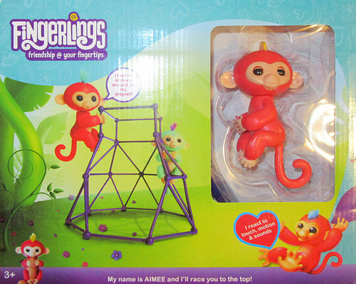 Обезьянка с турником 21605 "Fingerlings"