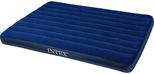Intex Надувной матрас велюровый 64758 полуторный, 137х191х25 см, в коробке