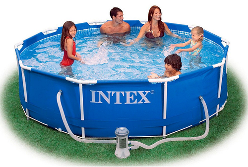 INTEX 28202, КАРКАСНЫЙ БАССЕЙН METAL FRAME POOL (305 x 76 см Картриджный фильтр-насос 1 250 л/ч)