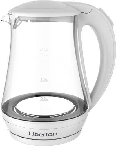 Чайник LIBERTON LEK-1751 White (стекло)