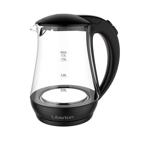 Чайник LIBERTON LEK-1751 Black (стекло)