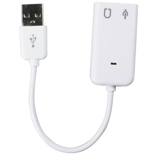 Внешняя звуковая карта Lesko 7.1 канал USB 2.0 3D аудио адаптер конвертер для наушников и микрофона
