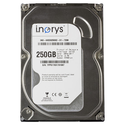 Жесткий диск i.norys 250GB 5900rpm 8MB (INO-IHDD0250S2-D1-5908) компьютерный для ПК