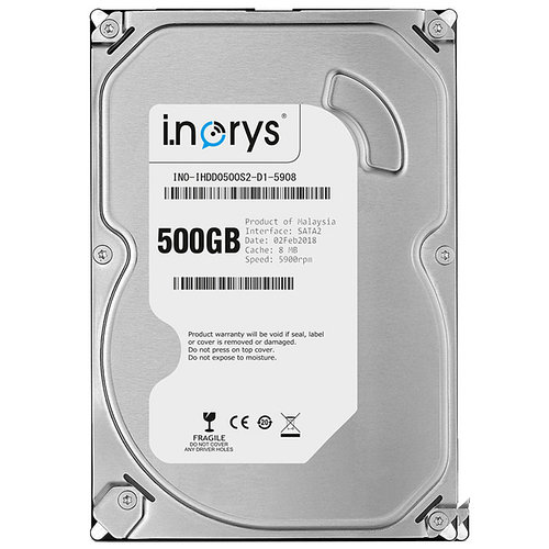 Жесткий диск i.norys 500GB 5900 rpm 8MB (INO-IHDD0500S2-D1-5908) для ПК SATA II