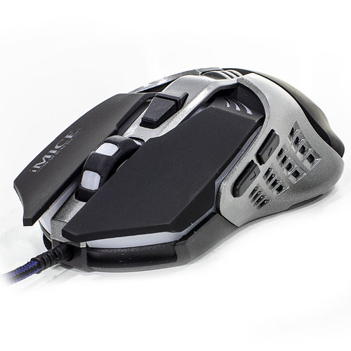 Мышь iMICE V5 Black проводная игровая разрешение сенсора 3200 DPI 7 кнопок лазерная светодиодная
