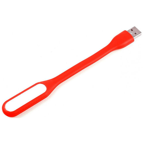 Лампа Lesko USB Красная светодиодная для подсветки ноутбука и чтения книг в ночное время