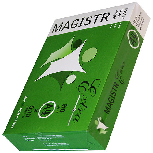 Бумага офисная Magistr Eco 80g/m2 A4 500л class C для качественной струйной и лазерной печати