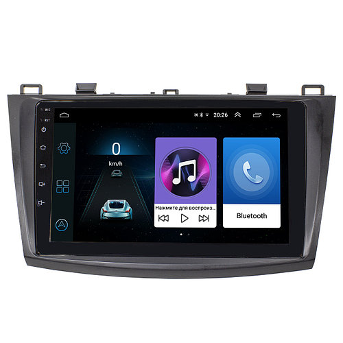 Штатная автомобильная магнитола 9" Mazda 3 (2009-2013г) 1/16 Гб сенсор GPS Wi Fi Android 8.1 Go Мазда