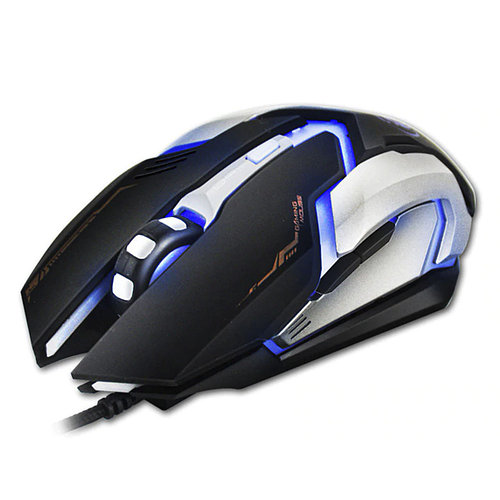 Игровая мышка iMICE V6 Black проводная dpi 1200/1600/2400/3200 с LED подсветкой 6 Кнопок для ноутбука и Пк