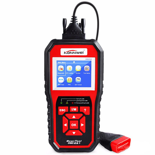Сканер KONNWEI KW850 диагностический экран 2.8 дюйма OBD 2 XP WIN7 WIN8 WIN10 определение напряжения батареи