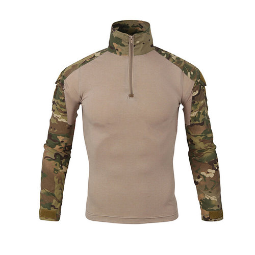Тактическая рубашка ESDY A655 Camouflage L (34 р.) мужская милитари с длинным рукавом камуфляж убокс армейская