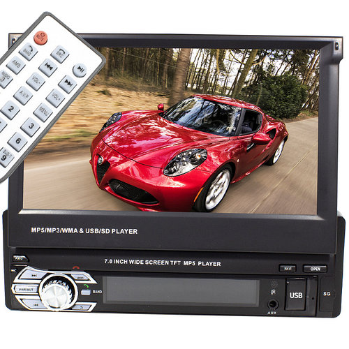 Автомагнитола 7" Pioneer 9601G с автоматически выдвижным экраном 1DIN на Windows навигатором GPS