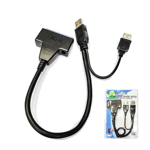 Переходник Lesko Adapter USBx2 3.0 - SATA II/III для SSD и HDD 2.5"/ 3.5"