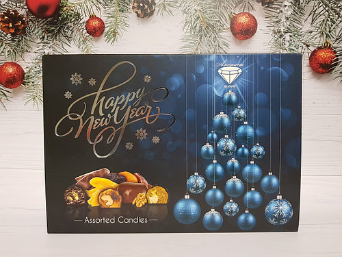 Кофеты в коробке Happy New Year 450 гр. Аметист