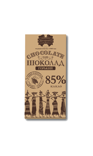 Шоколад Коммунарка горький 85% 90г. крафт