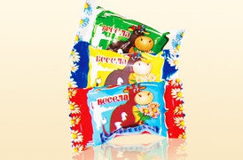Конфеты Веселая коровка флоупак 4кг.