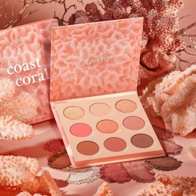 Colourpop Coast To Coral Eyeshadow Palette — палетка тіней для повік