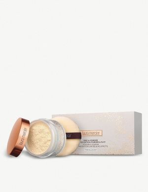 Laura Mercier Translucent loose setting powder — закріплююча пудра + пуховка