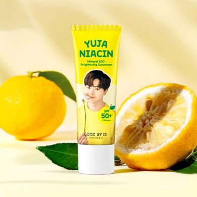 SOME BY MI - Yuja Niacin Mineral 100 Brightening Sun Cream освітлюючий сонцезахисний крем