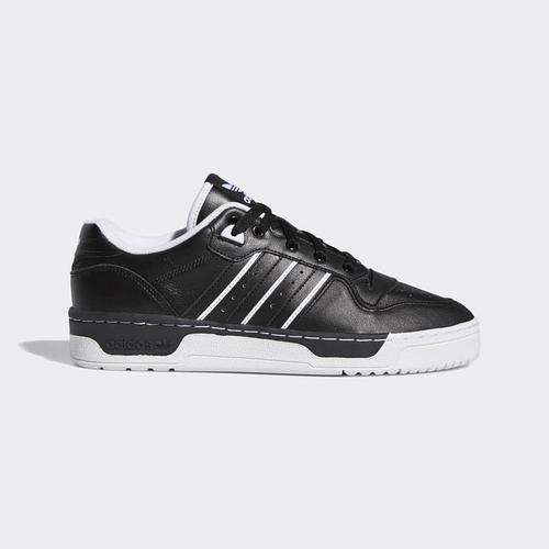 Кроссовки мужские оригинальные Adidas Rivalry Low кожаные черные
