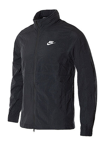 Ветровка мужская Nike с капюшоном черная M NSW CE TRK JKT WVN