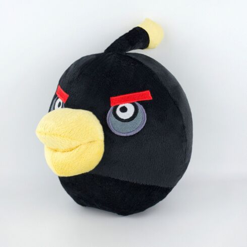 Мягкая игрушка Weber Toys Angry Birds Птица Бомб средняя 20см (609)