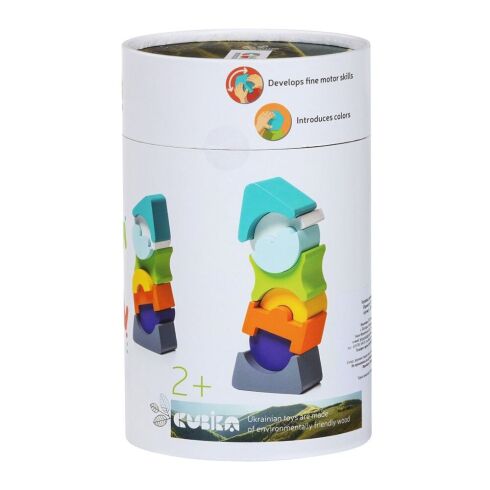 Деревянная игрушка Cubika Пирамидка LD-7 7 деталей (12701)