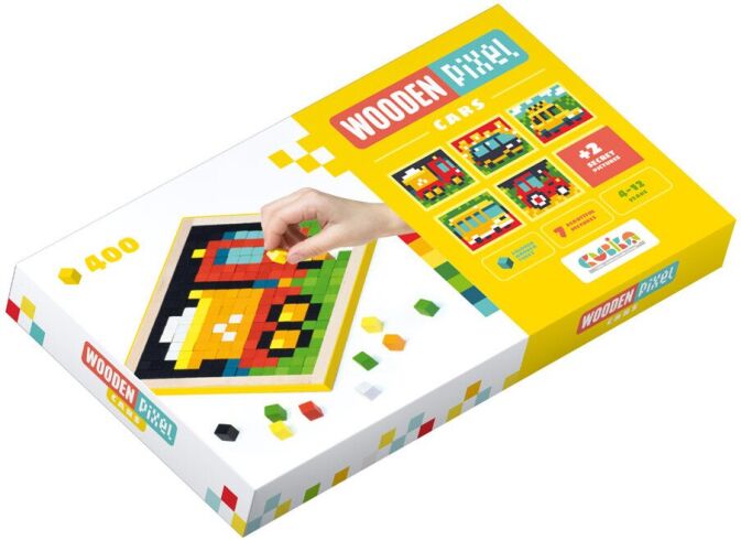 Мозаика Cubika Wooden Pixel 4 машинки (14903)