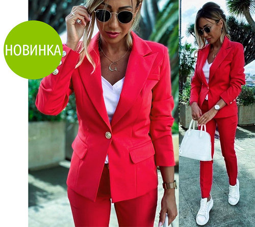 Деловой женский костюм брючный "Silvia"| Норма