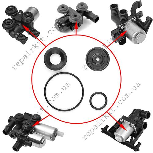 Ремкомплект клапанов печки BMW E36, E46, E60, E61, E63, E53, E39, E52, E83, Z3, E90, E70, E71