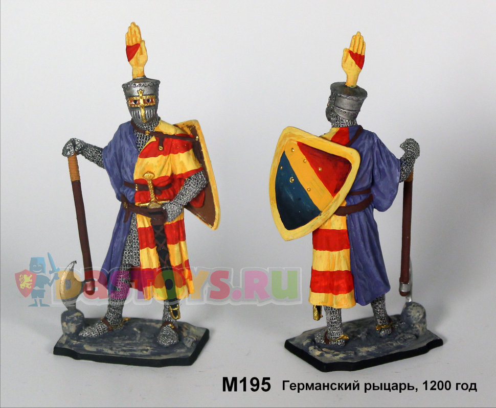 Оловянный солдатик Германский рыцарь, 1200 год