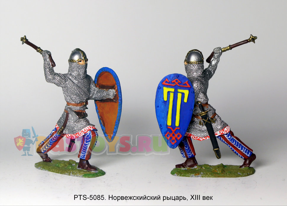 Оловянный солдатик Норвежский рыцарь, XIII век