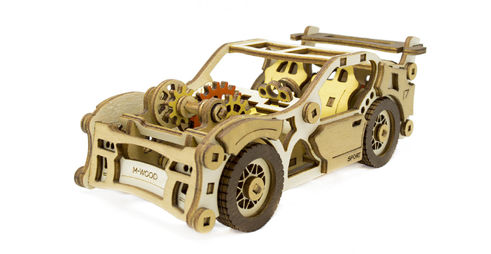 Спорткар Velox, 95 деталей