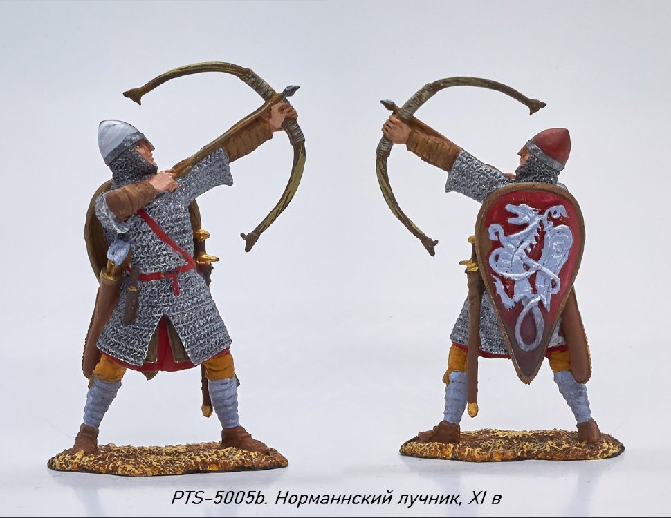 Оловянный солдатик Норманнский лучник, XI в