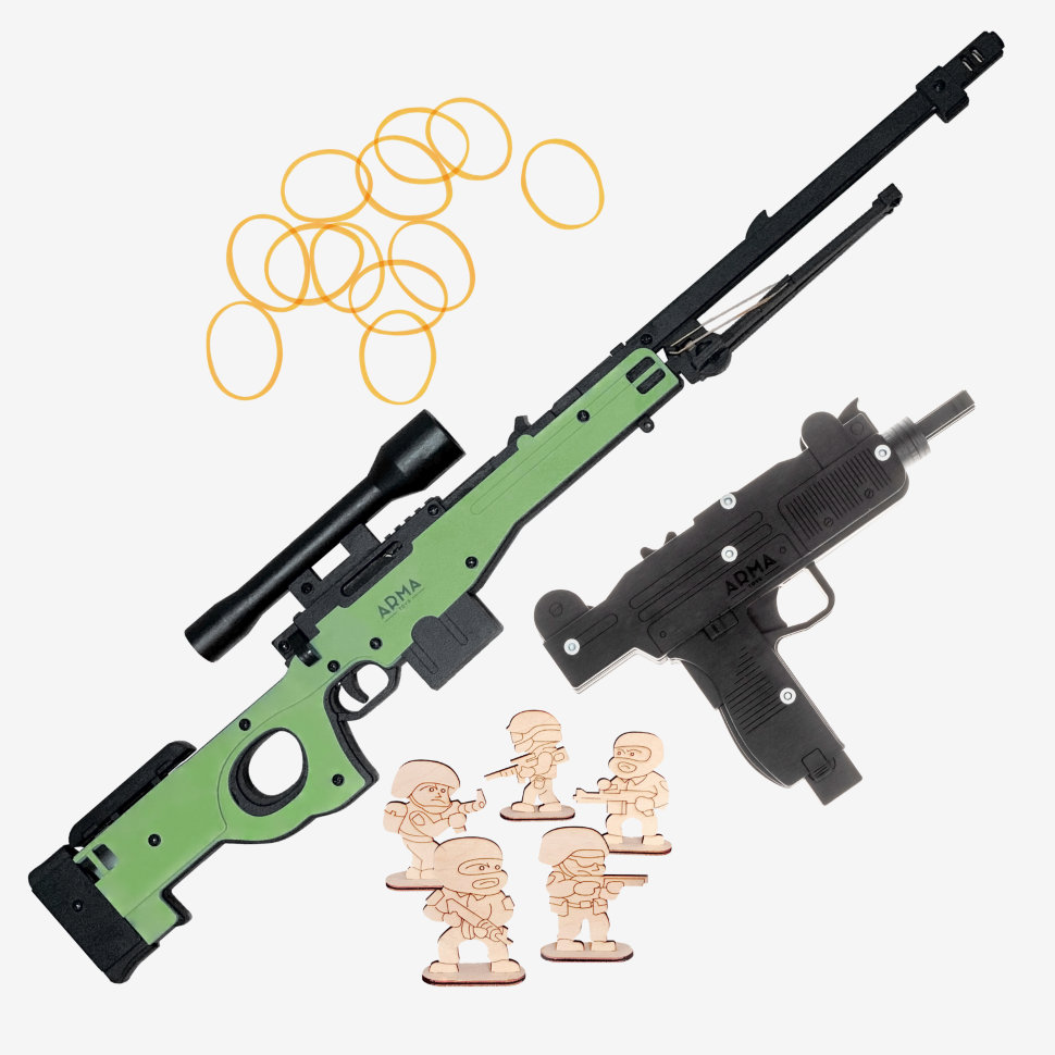 Набор «Специальная операция - 3» (винтовка AWP из CS GO и автомат «Узи»)