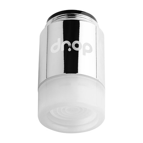 Водосберегающая насадка аэратор на кран c LED подсветкой DROP воды LED1P-22/24, расход 7 л/мин, универсальная резьба 22/24 мм, 1 цвет 1 год, 22 или 24 мм, Подстветка воды 7 COLOR, 5 бар, Смеситель (ванная/кухня), Да, 7 л/мин, COLOR, Аэрированный, Внутрен