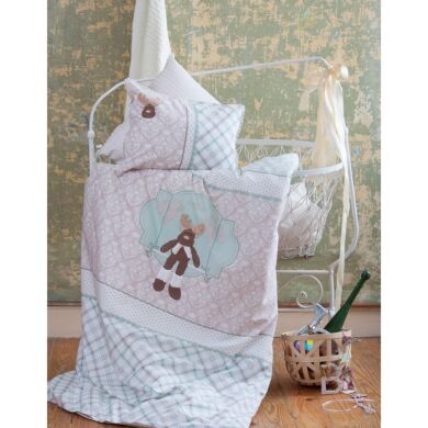 Постельное белье для младенцев Karaca Home - Deer аппликация зеленое Турция