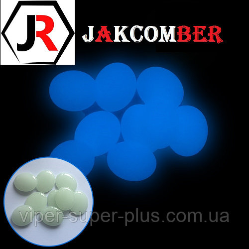 Светящиеся камни КАПЛЯ для ландшафтного дизайна освещение в темноте, JAKCOMBER Голубой от 100 грамм