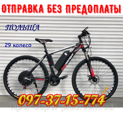 ЭЛЕКТРОВЕЛОСИПЕД "TOPRIDER" 29 ДЮЙМОВ КРАСНЫЙ